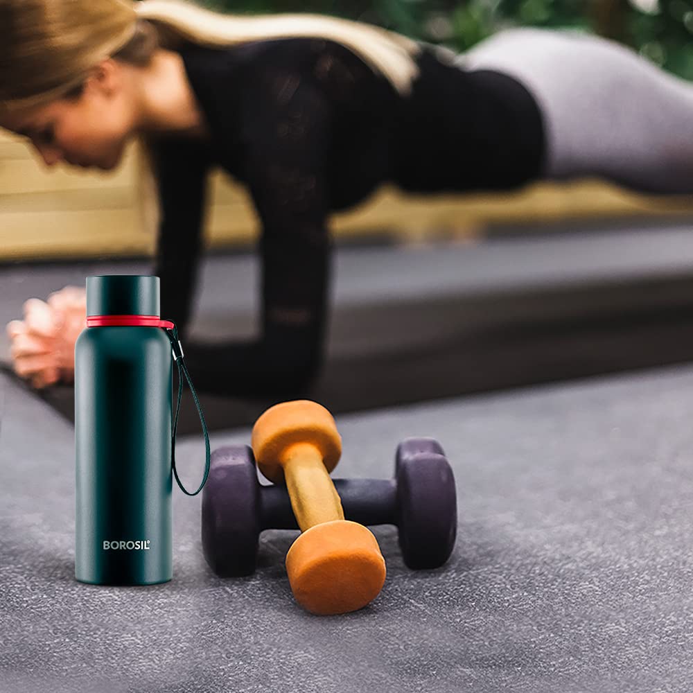 Borosil Hydra Trek 500 ml Stainless Steel Water Bottle